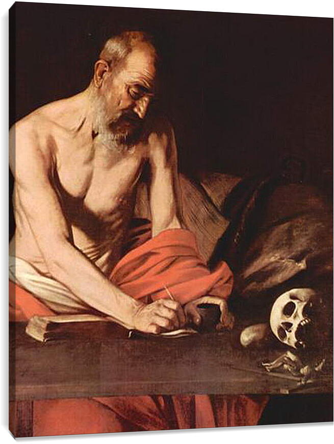 Постер и плакат - St. Hieronymus. Микеланджело Караваджо
