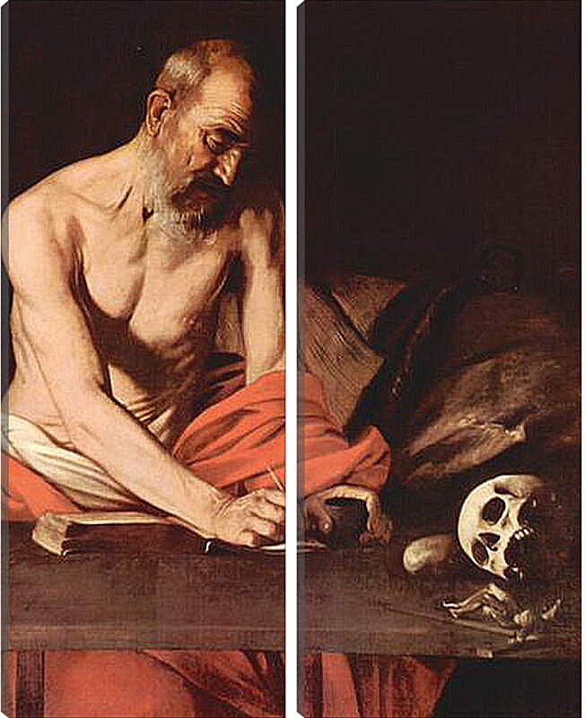 Модульная картина - St. Hieronymus. Микеланджело Караваджо
