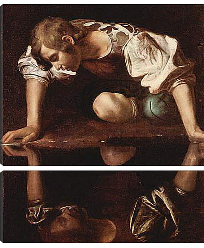Модульная картина - Narzis. Микеланджело Караваджо
