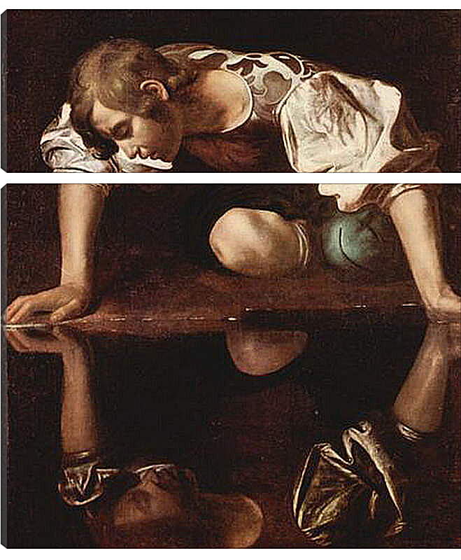 Модульная картина - Narzis. Микеланджело Караваджо
