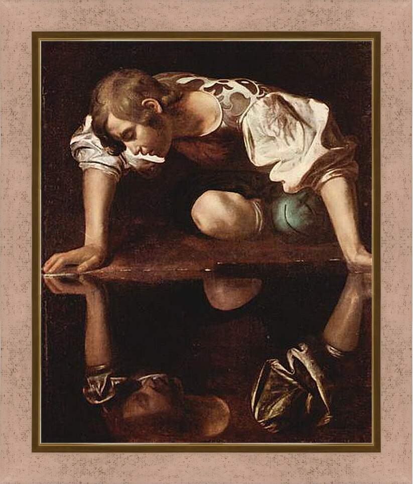 Картина в раме - Narzis. Микеланджело Караваджо
