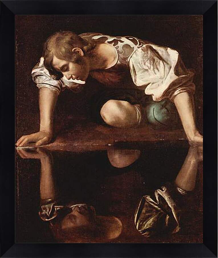 Картина в раме - Narzis. Микеланджело Караваджо

