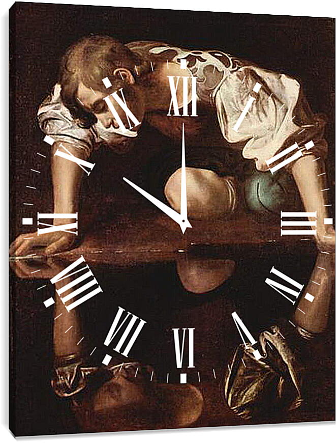 Часы картина - Narzis. Микеланджело Караваджо
