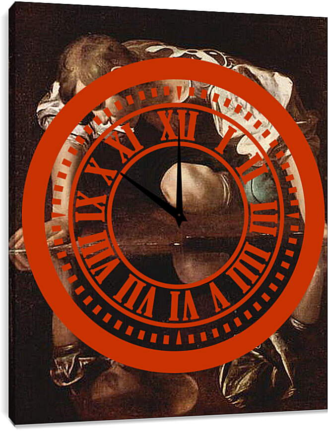 Часы картина - Narzis. Микеланджело Караваджо
