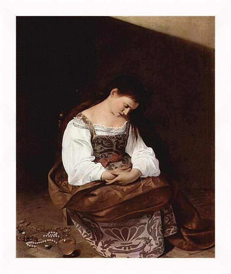 Картина в раме - Maria Magdalena. Микеланджело Караваджо
