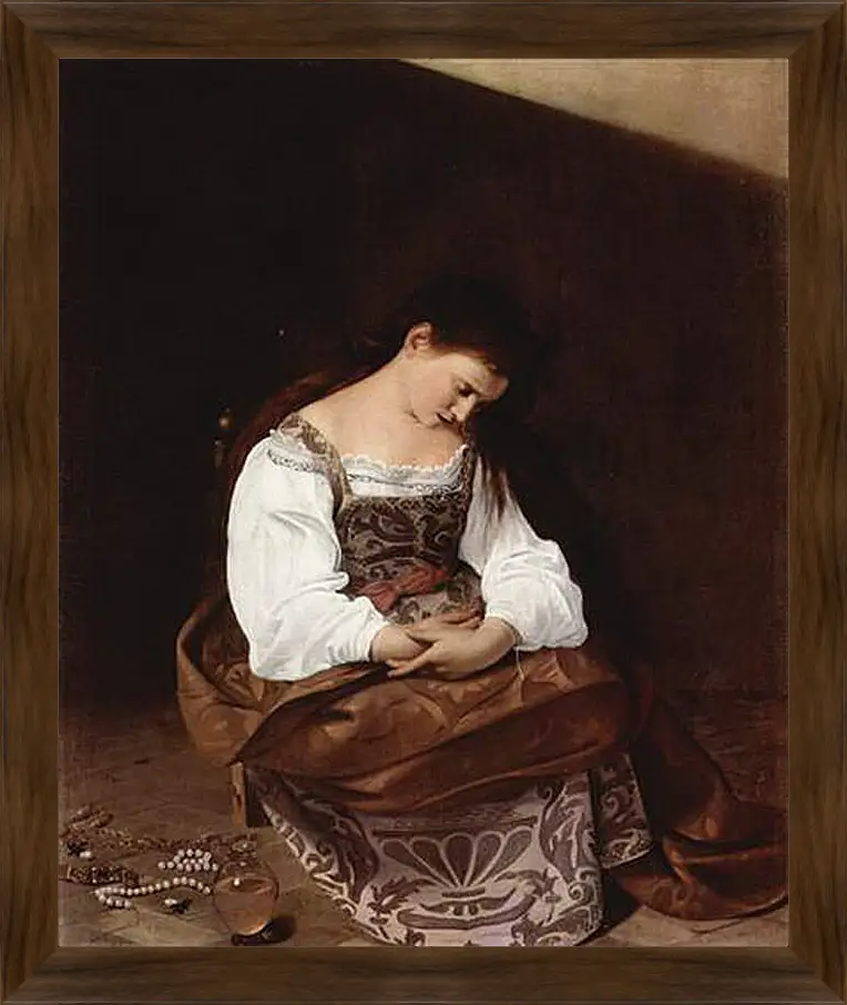 Картина в раме - Maria Magdalena. Микеланджело Караваджо