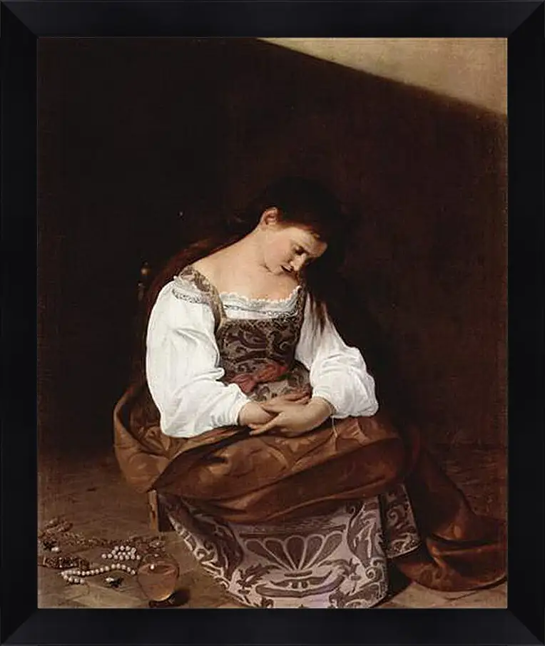 Картина в раме - Maria Magdalena. Микеланджело Караваджо