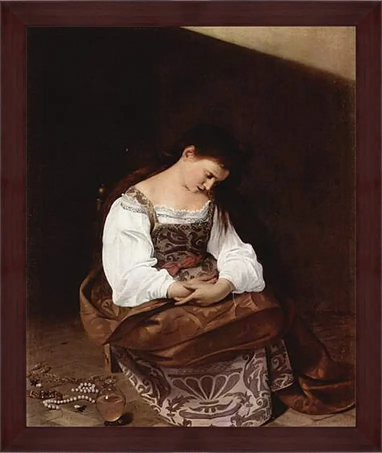 Картина в раме - Maria Magdalena. Микеланджело Караваджо