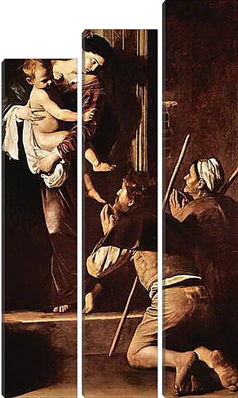 Модульная картина - Madonna of the Pilger. Микеланджело Караваджо