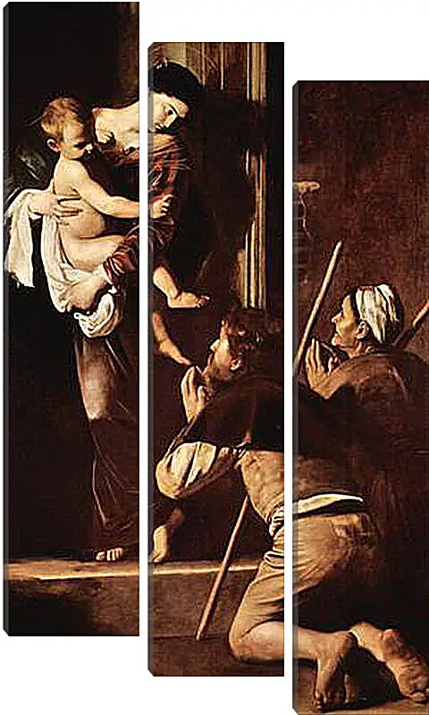 Модульная картина - Madonna of the Pilger. Микеланджело Караваджо