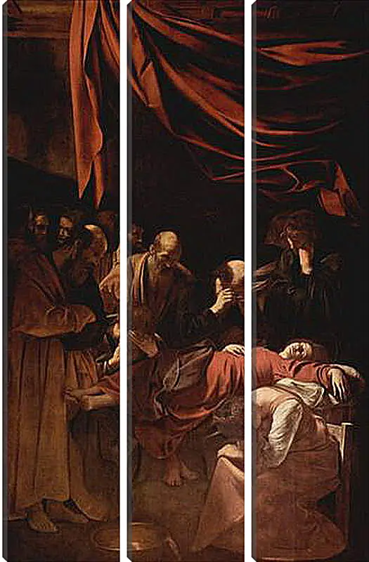 Модульная картина - Death of Maria. Микеланджело Караваджо