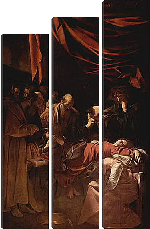 Модульная картина - Death of Maria. Микеланджело Караваджо