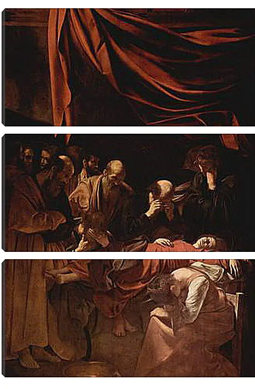 Модульная картина - Death of Maria. Микеланджело Караваджо