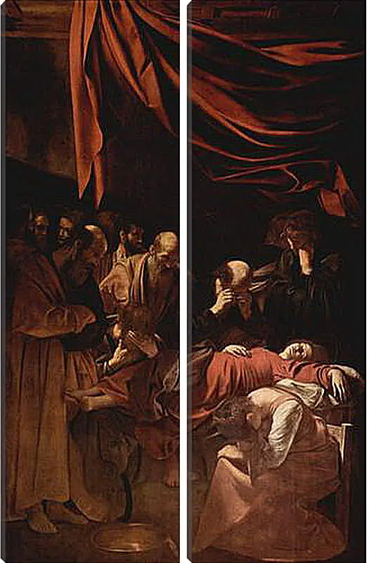 Модульная картина - Death of Maria. Микеланджело Караваджо