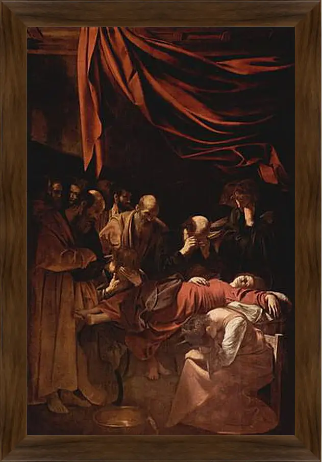 Картина в раме - Death of Maria. Микеланджело Караваджо