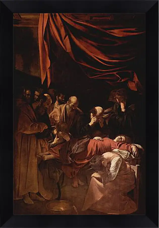 Картина в раме - Death of Maria. Микеланджело Караваджо