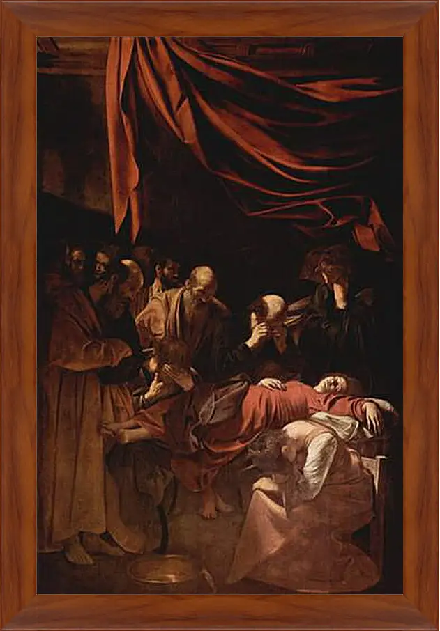 Картина в раме - Death of Maria. Микеланджело Караваджо