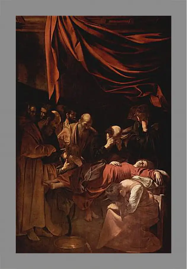 Картина в раме - Death of Maria. Микеланджело Караваджо
