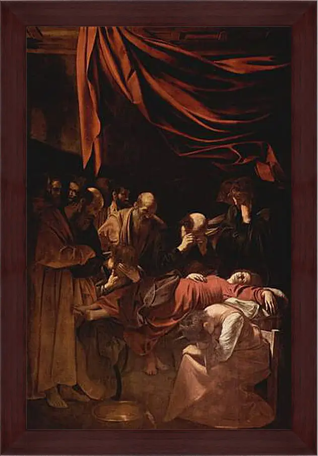 Картина в раме - Death of Maria. Микеланджело Караваджо