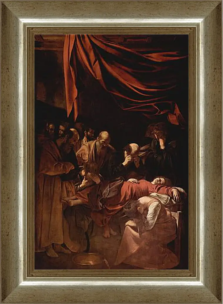 Картина в раме - Death of Maria. Микеланджело Караваджо