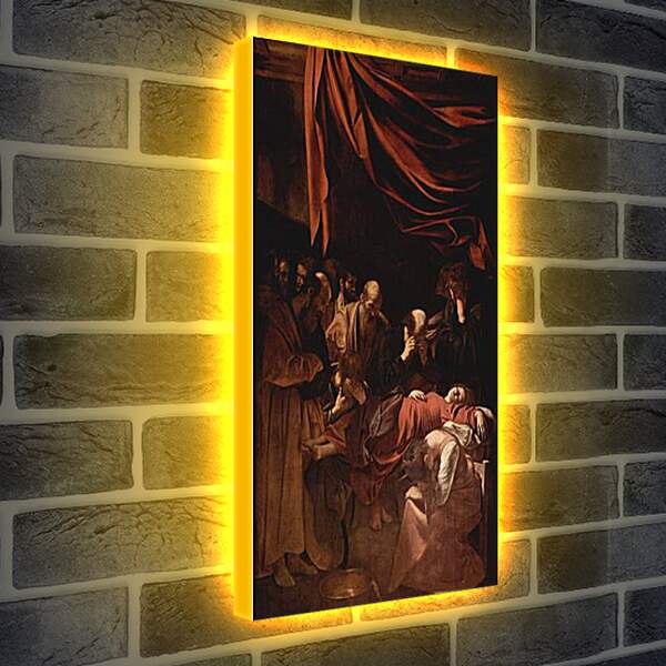 Лайтбокс световая панель - Death of Maria. Микеланджело Караваджо
