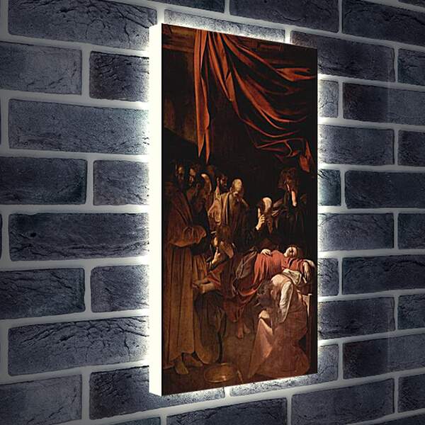 Лайтбокс световая панель - Death of Maria. Микеланджело Караваджо
