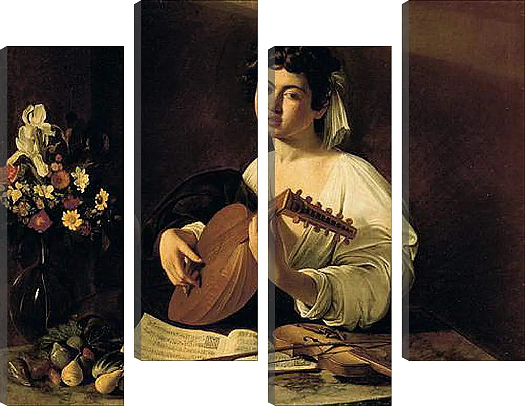 Модульная картина - The Lute-Player. Микеланджело Караваджо