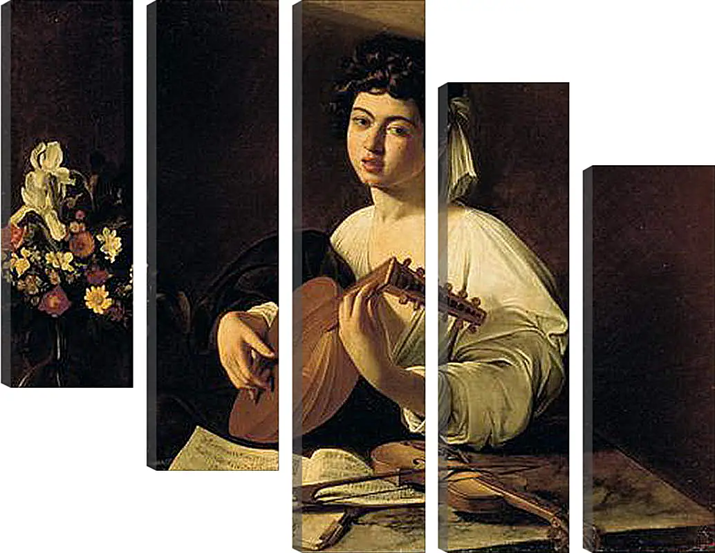 Модульная картина - The Lute-Player. Микеланджело Караваджо