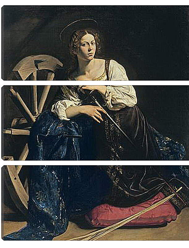 Модульная картина - Santa Catalina de Alejandria. Микеланджело Караваджо
