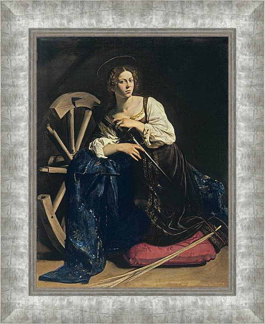 Картина в раме - Santa Catalina de Alejandria. Микеланджело Караваджо
