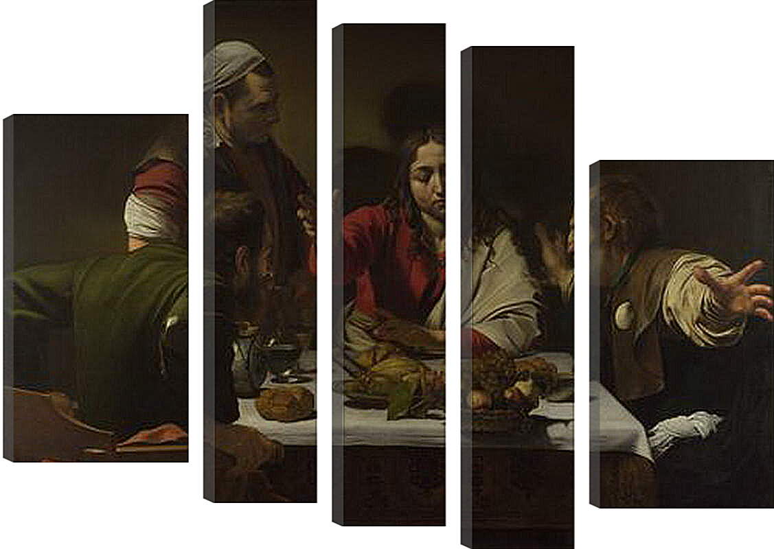 Модульная картина - The Supper at Emmaus. Микеланджело Караваджо
