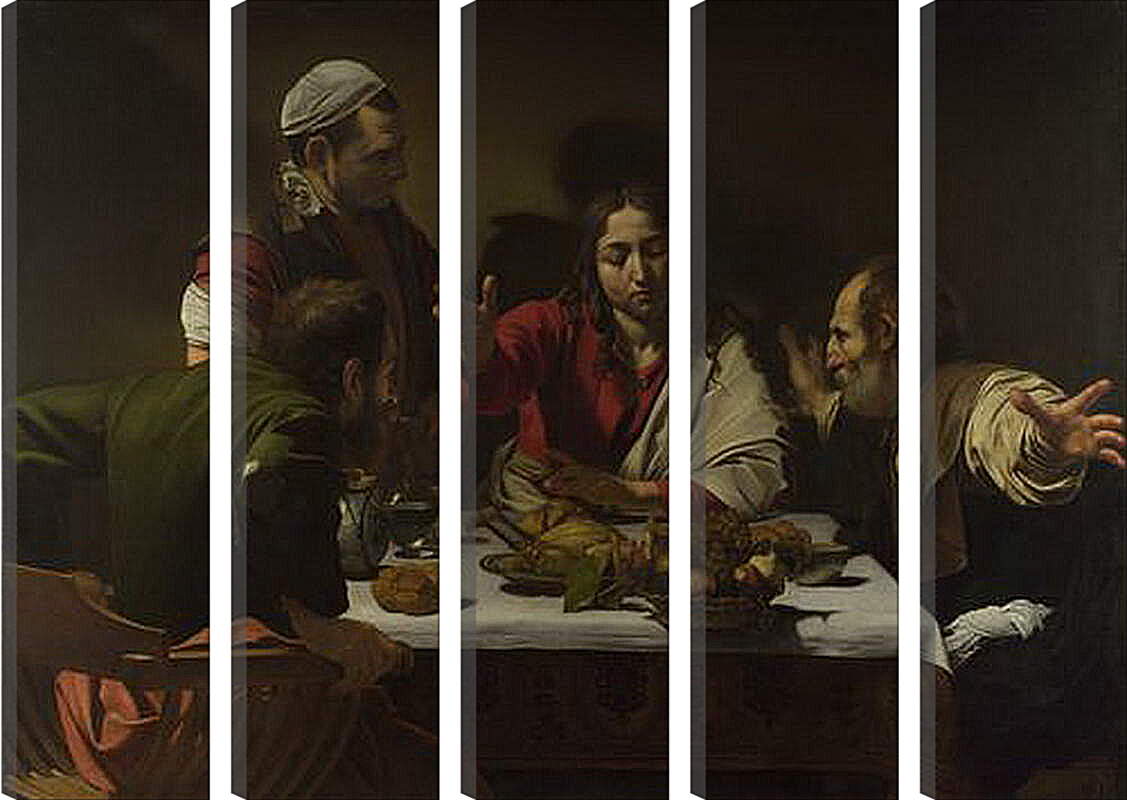 Модульная картина - The Supper at Emmaus. Микеланджело Караваджо
