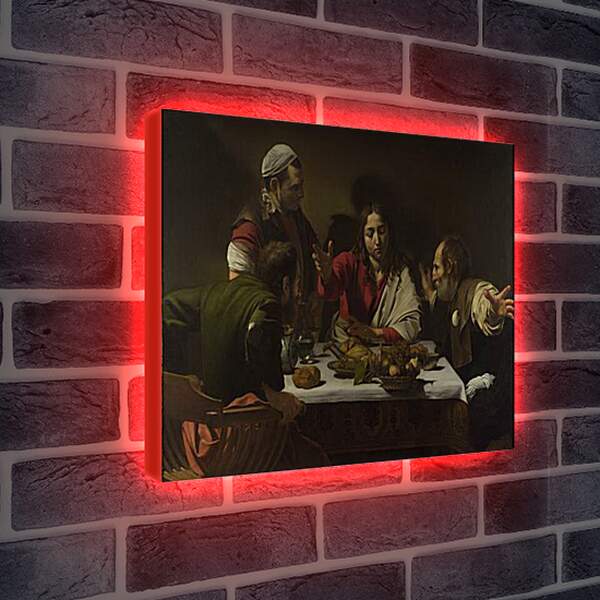 Лайтбокс световая панель - The Supper at Emmaus. Микеланджело Караваджо
