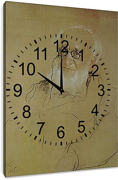 Часы картина - Портрет П. Валентин Александрович Серов