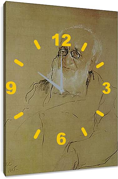 Часы картина - Портрет П. Валентин Александрович Серов