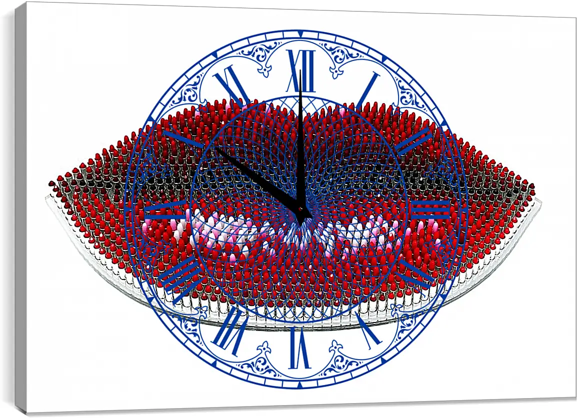 Часы картина - Гламур. Губы
