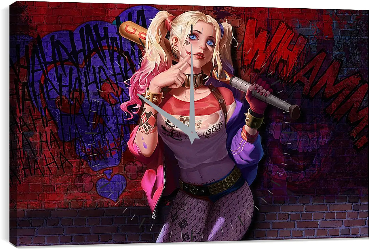 Часы картина - Харли Квинн (Harley Quinn)