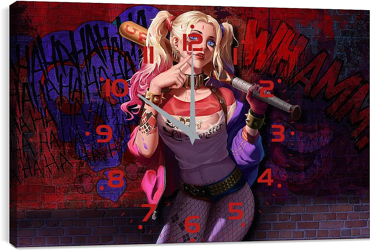 Часы картина - Харли Квинн (Harley Quinn)