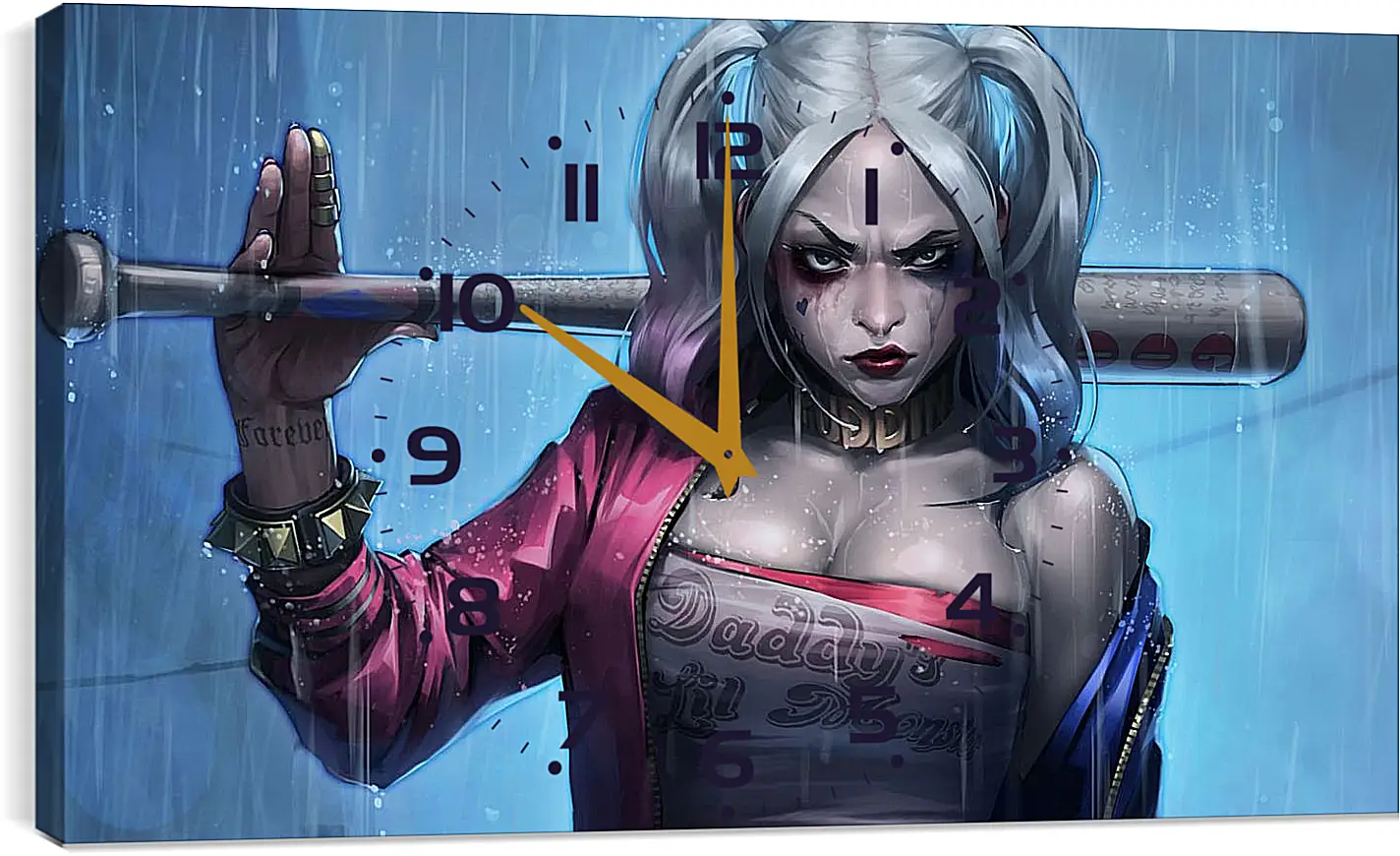 Часы картина - Харли Квинн (Harley Quinn)