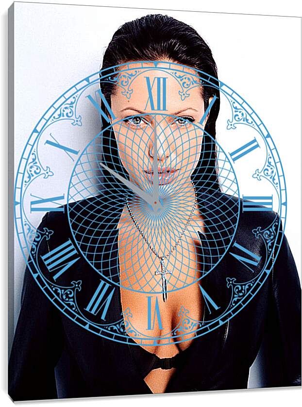 Часы картина - Анджелина Джоли (Angelina Jolie)