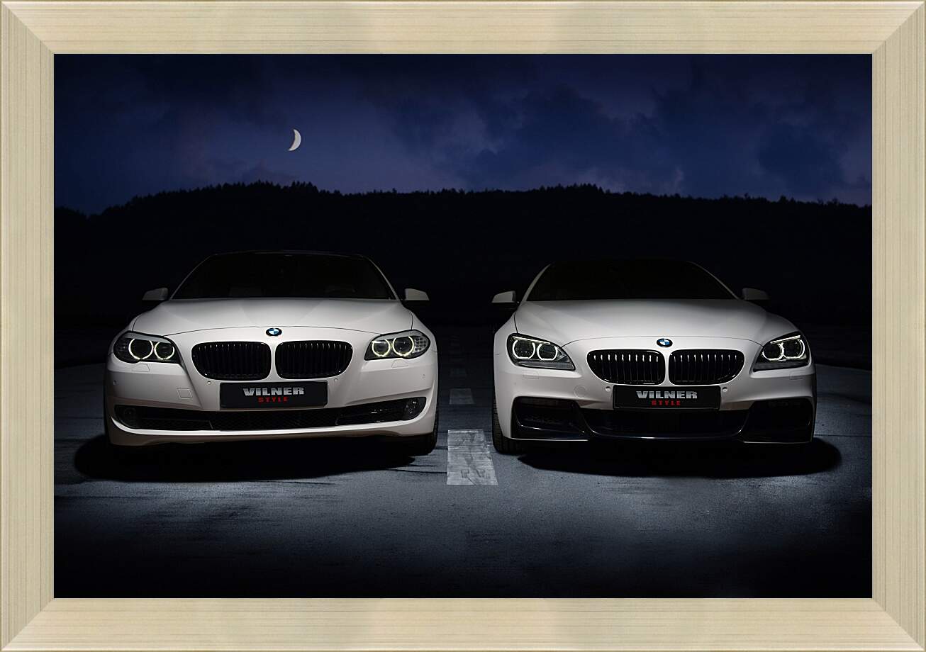Картина в раме - BMW 5й и 6й серии