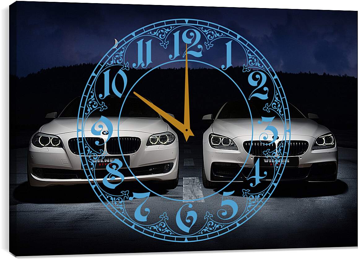 Часы картина - BMW 5й и 6й серии