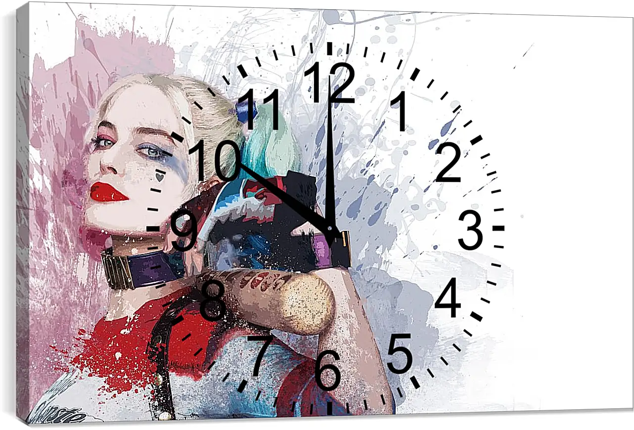 Часы картина - Харли Квинн (Harley Quinn), Марго Робби