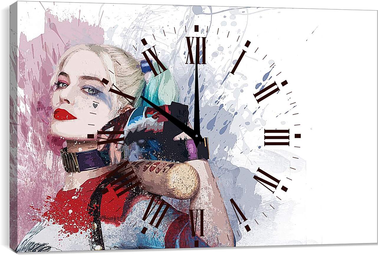 Часы картина - Харли Квинн (Harley Quinn), Марго Робби