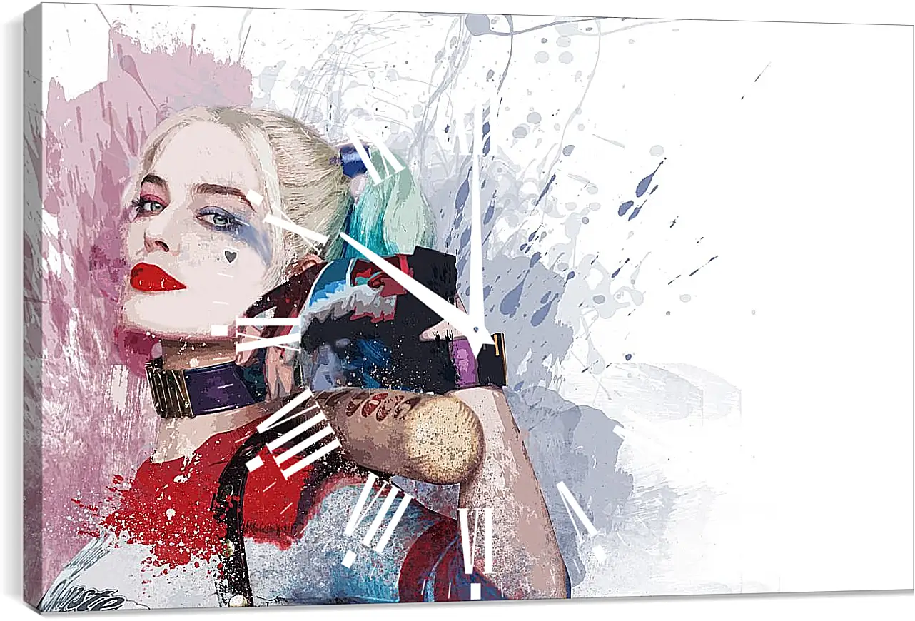 Часы картина - Харли Квинн (Harley Quinn), Марго Робби