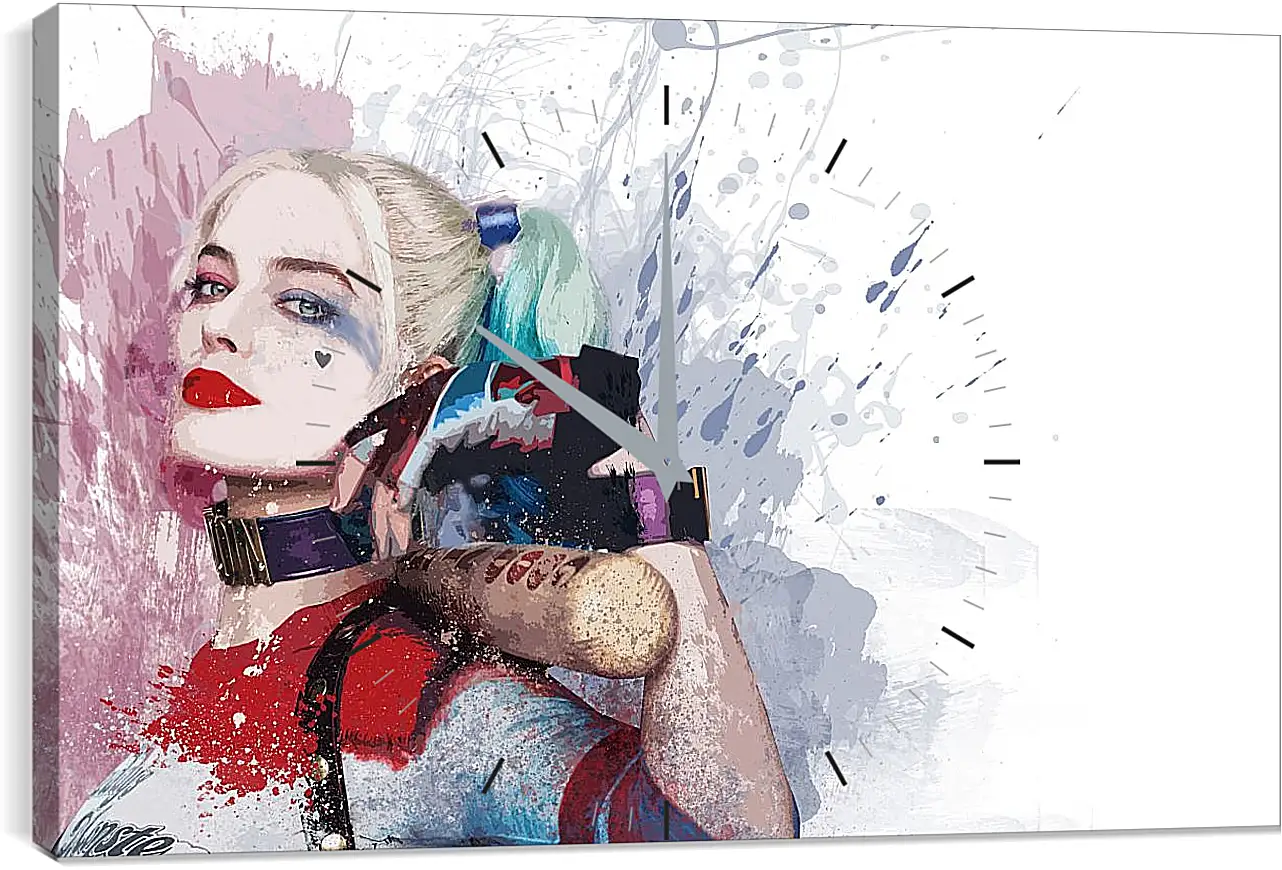 Часы картина - Харли Квинн (Harley Quinn), Марго Робби