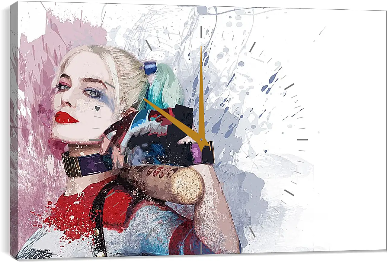 Часы картина - Харли Квинн (Harley Quinn), Марго Робби