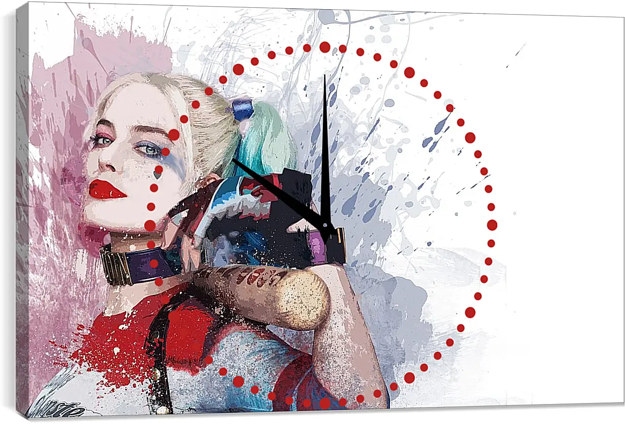 Часы картина - Харли Квинн (Harley Quinn), Марго Робби