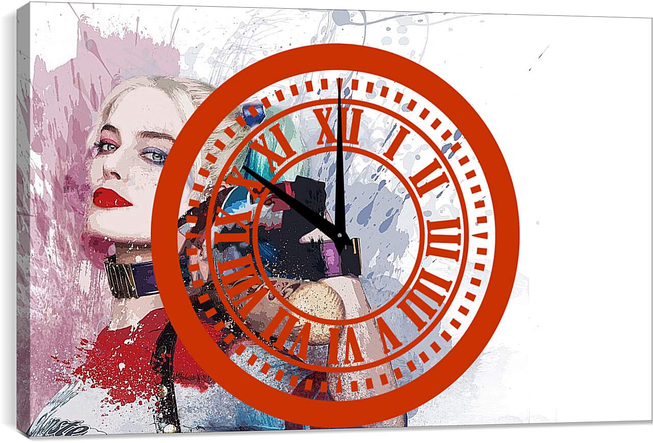 Часы картина - Харли Квинн (Harley Quinn), Марго Робби