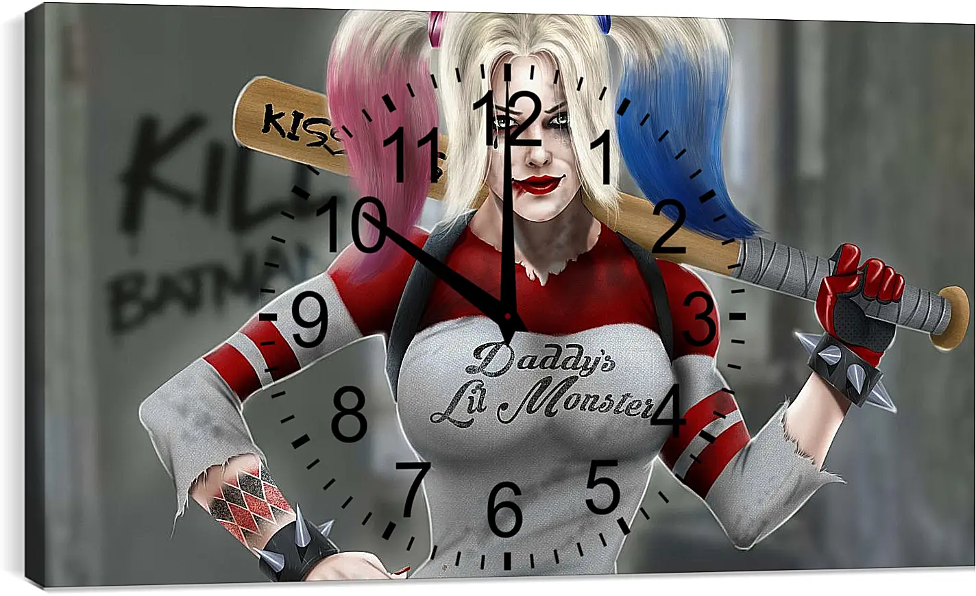 Часы картина - Харли Квинн (Harley Quinn)